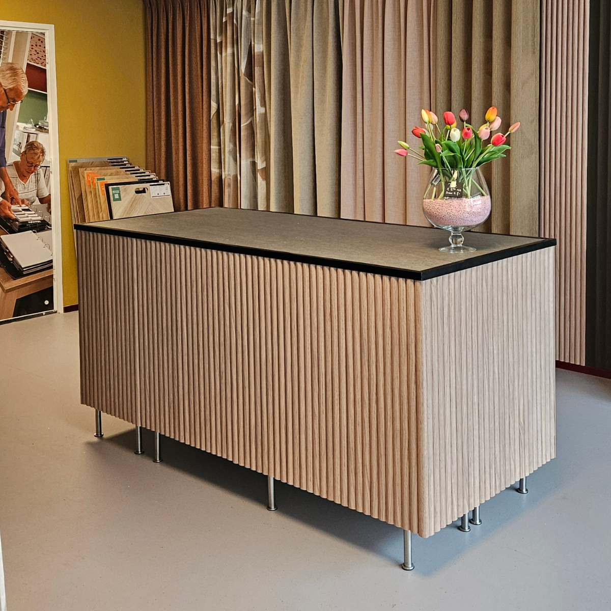 Van IKEA kast naar luxe balie met Maestro wandpanelen