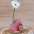Pakketje "Jij bent een Topper" Hart met bloem