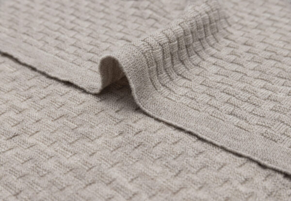 Ledikantdeken Weave Knit Merino wool Funghi - Afbeelding 5