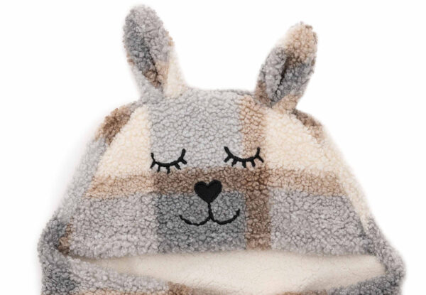 Wikkeldeken Bunny Check Boucle - Afbeelding 3