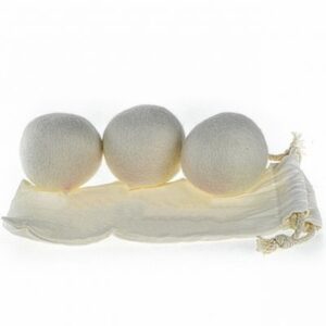 Drogerballen vilt 3 stuks witte ballen