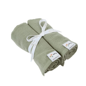Hydrofiele doeken 65x65 set van 2 Olive